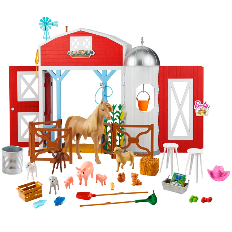 Barbie Horse Barn Playset - Image 1